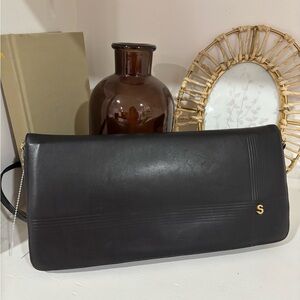 Vintage Cav. A. Stangherlin Italian Leather Clutch or Shoulder Bag